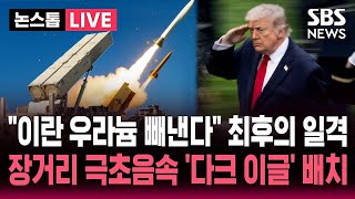 [????속보] "이란 고농축 우라늄 탈취 작전 트럼프에 보고" 최후의 일격 준비하는 미국..장거리 극초음속 '다크 이글' 중동 배치 | SBS 논스톱 라이브