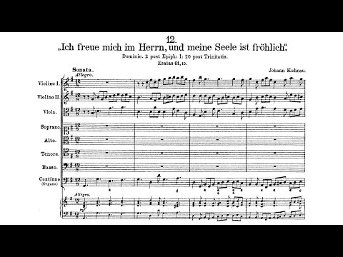 Johann Kuhnau - Ich freue mich im Herrn