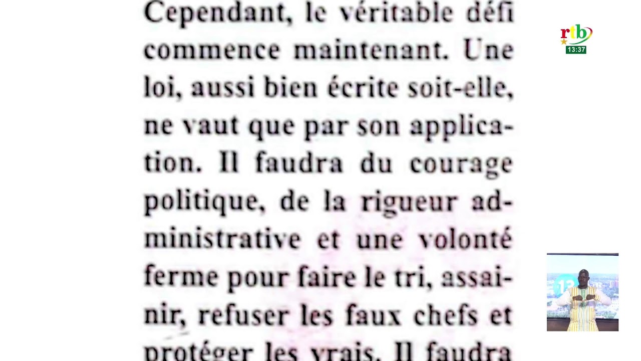 RTB -JT de 13h du 15 janvier 2026