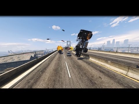 GTA 5 - Extreme High Speed Crash compilation Car and Bus - Grand Theft Auto V