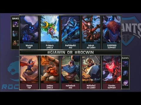 GIA vs ROC TIE BREAKER Highlights - GIANTS GAMING vs ROCCAT - Week 9 EU LCS SUMMER 2015