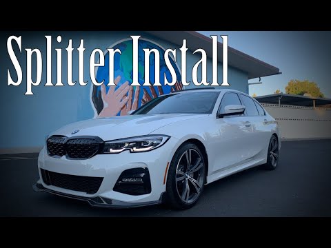 Splitter/Lip Install on a BMW G20
