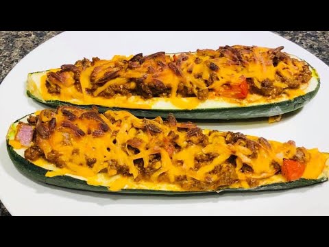 Low Carb: Zucchini Taco Boats recipe