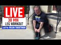 45 MIN At Home Leg Workout - Let's Train Together | John Meadows