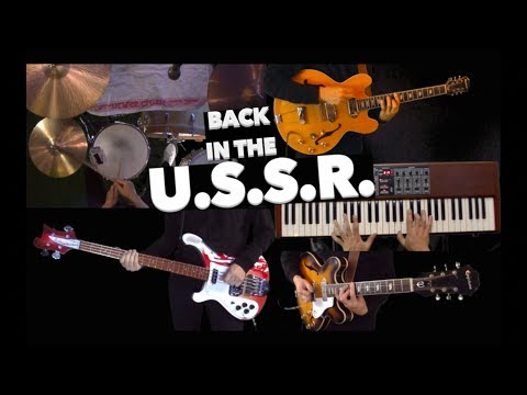 Back in the U.S.S.R - Guitars, Drums, Basses and Piano Cover - Instrumental Video