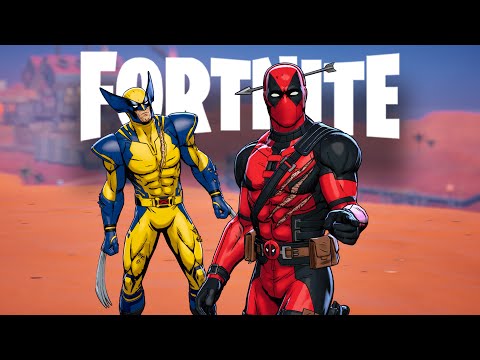 Deadpool and Wolverine Play Fortnite In Their NEW Skins!