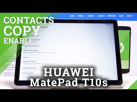 How to Copy Contacts in HUAWEI MatePad T10S – Transfer Numbers