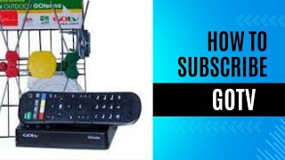 HOW TO PAY FOR GOtv SUBSCRIPTION PACKAGE WITH MyGOtv App