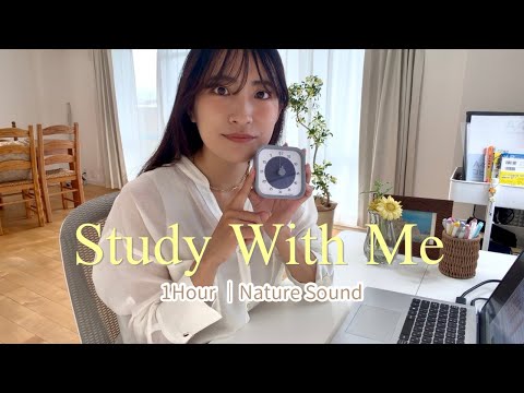 1hr Study With Me · Nature Sounds