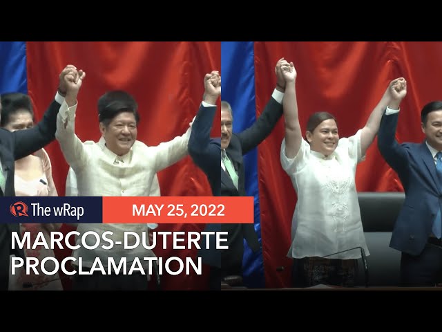 Congress proclaims Marcos, Duterte in record time