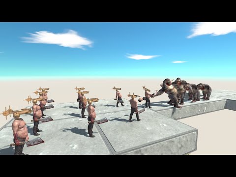 Ballista Headless Hulk DON'T LET ANIMALS PASS Floating Bridge | Animal Revolt Battle Simulator