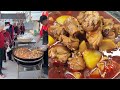 Cook a big pot of potato and chicken to give to the elderly in rural areas