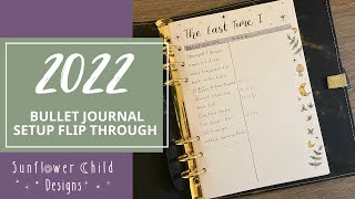 2022 BULLET JOURNAL SETUP FLIP THROUGH binder bullet journal setup bullet journal printables