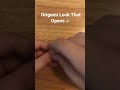 Origami Lock That Opens By JeremyShafer Shorts