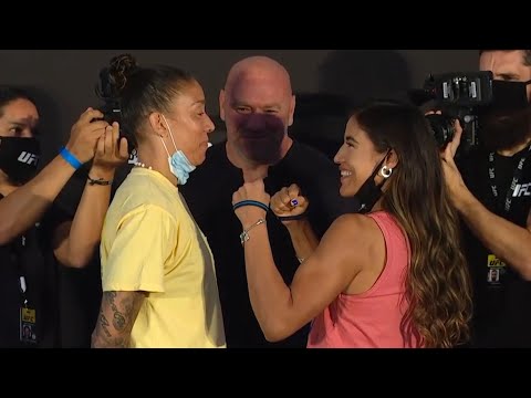 Germaine de Randamie vs. Julianna Peña - Weigh-in Face-Off - (UFC Fight Night: Holm vs. Aldana)