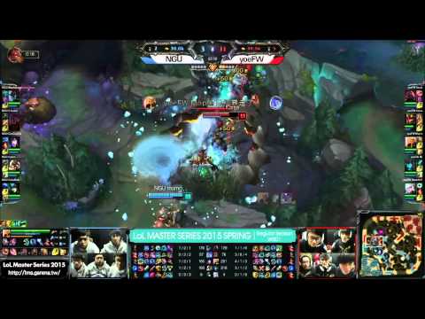 [Highlights] Never Give Up vs yoe Flash Wolves LMS Spring 2015 W5D1 NGU vs yoeFW