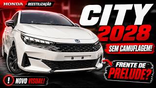 Novo Honda City 2028 Aparece Sem Camuflagem com Visual de Prelude! #honda #city #hondacity