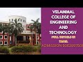 VELAMMAL College Of Engineering And Technology CollegeLocationMadurai Cutoff Details Admission2025