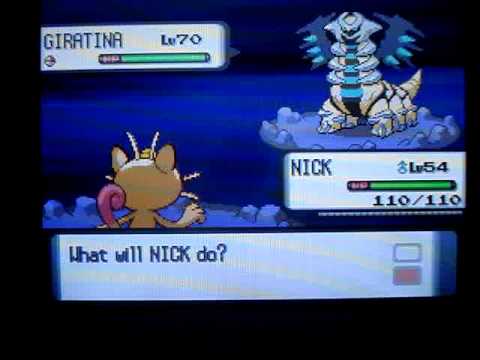 Catching Shiny Giratina Pokemon Diamond AR