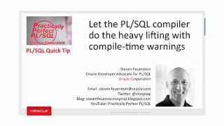 Let Oracle Do the Heavy Lifting: using compile-time warnings