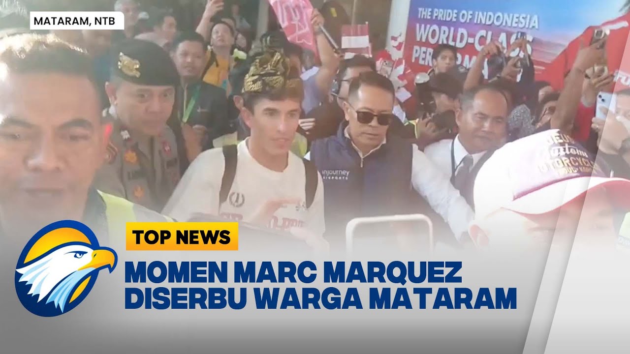 Kemeriahan Warga Mataram Sambut Marc Marquez | Top News