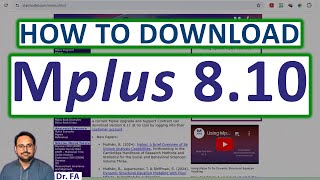 Free MPlus 8.10 (2024) - How to Free Download MPlus Software and Get a Free Copy of Latest Version