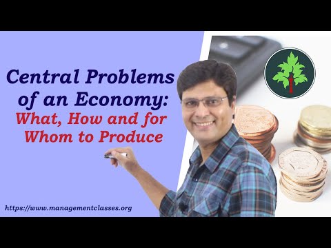 Central Problems of an Economy in Hindi