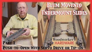 Installing Blum Movento Undermount Drawer Slides and Adding a Push-to-Open Feature