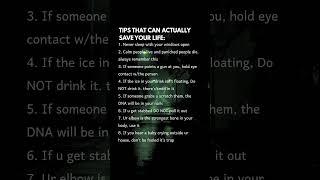 Tips that can actually save your life.. # tips #knowledge #mindset #forge