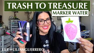 Trash To Treasure - DIY Marker Water / DIY Ink Watercolor Spray