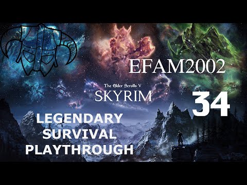 Skyrim Livestream!! Legendary Difficulty / Survival Mode Ep. 34: Civil War Quest line is SO ANNOYING