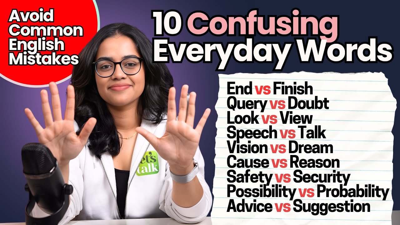 10 Everyday Confusing Word Pairs In English | Avoid These Common Spoken English Mistakes |  Ananya