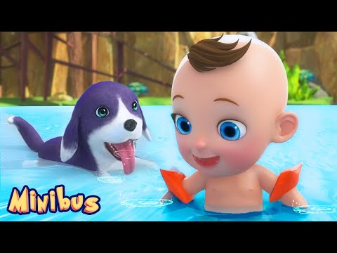 Swimming Song + More Nursery Rhymes & Kids Songs | Minibus