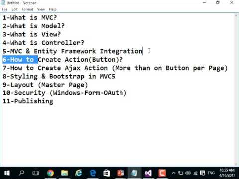 شرح كورس MVC 5 منظم وكامل