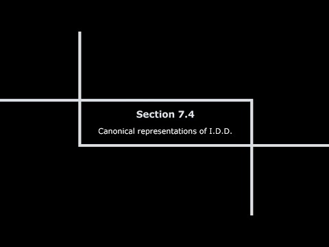 Section 7.4 - "Canonical representations of infinitely divisible distributions" - part 1