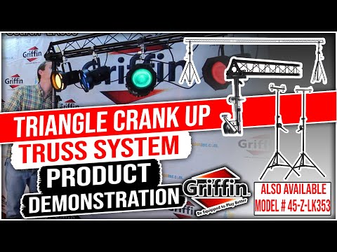 Crank Up Triangle Truss Light Stand – DJ Booth Lighting Trussing Stage Mount PA image 16