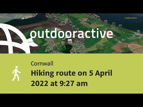 Hiking route on 5 April 2022 at 9:27 am