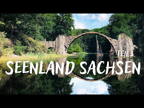 This is what an artificial lake district looks like; Rakotz Bridge; Gorlitz; Bautzen; Hoyerswerda