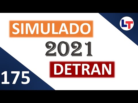 SIMULADO DETRAN QUESTÕES 2021 - AULA 175 #SimuladoLegTransito2021 #Detran2021