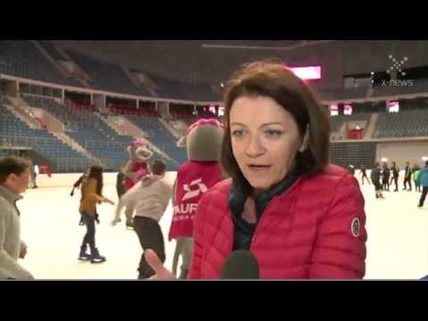 Beata Rybotycka przygotowuje się do roli na lodowisku