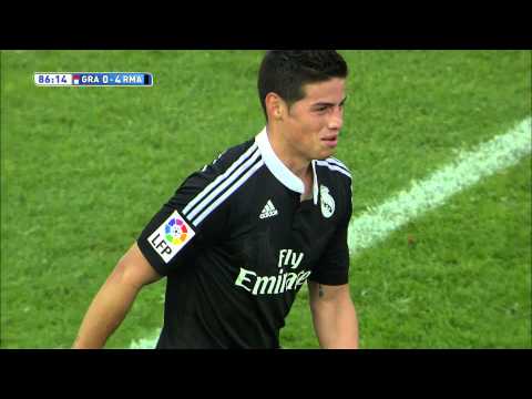 Gol de James (0-4) en el Granada CF - Real Madrid - HD