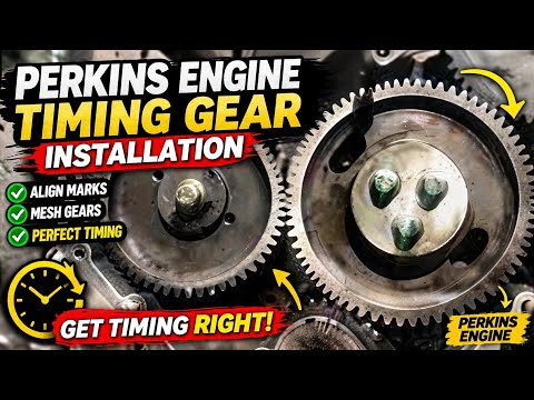 Perkins diesel Engine Timing gear installation easy method for beginners.Generator engine timing.