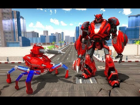Spider Robot Vs Robot Villains | Robot Spider Transformation - Android GamePlay