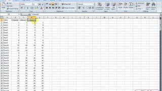 How to get multiple columns under a single column? | Excel 2007