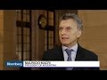 Argentine President Mauricio Macri Talks Investment, Trade, And Economic Plans