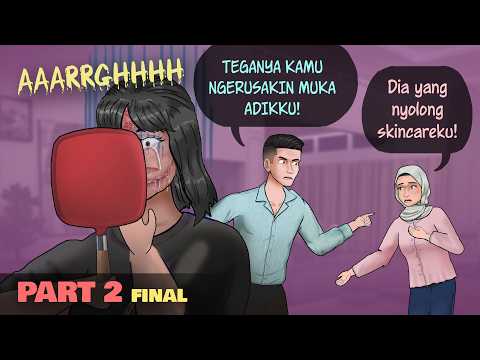 Istri vs Adik Ipar beban 2 - kena karma jadi buruk rupa | Kartun Animasi Drama