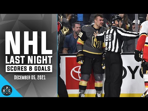 NHL Last Night: All 43 Goals and Scores on December 05, 2021