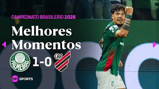 GUSTAVO GÓMEZ CRAVA E PALMEIRAS SEGUE LÍDER! PALMEIRAS 1X0 ATHLETICO PARANAENSE - MELHORES MOMENTOS