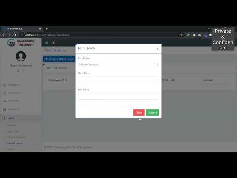 Human Resource Management System Full PHP Project with Source Code