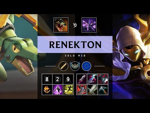 Renekton Mid vs Kassadin - EUW Challenger Patch 25.14